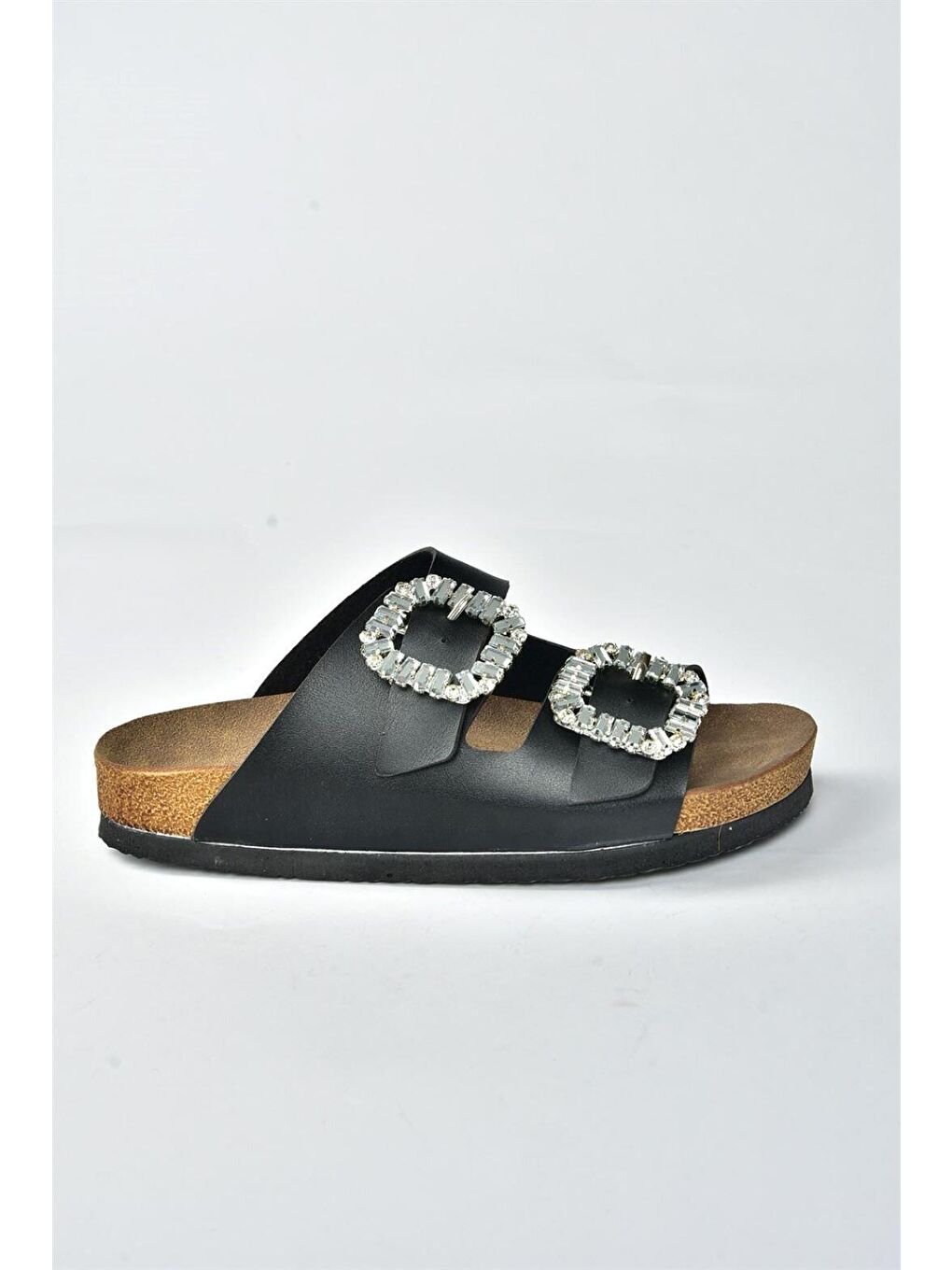 K777604809 Siyah Kadın Terlik-1