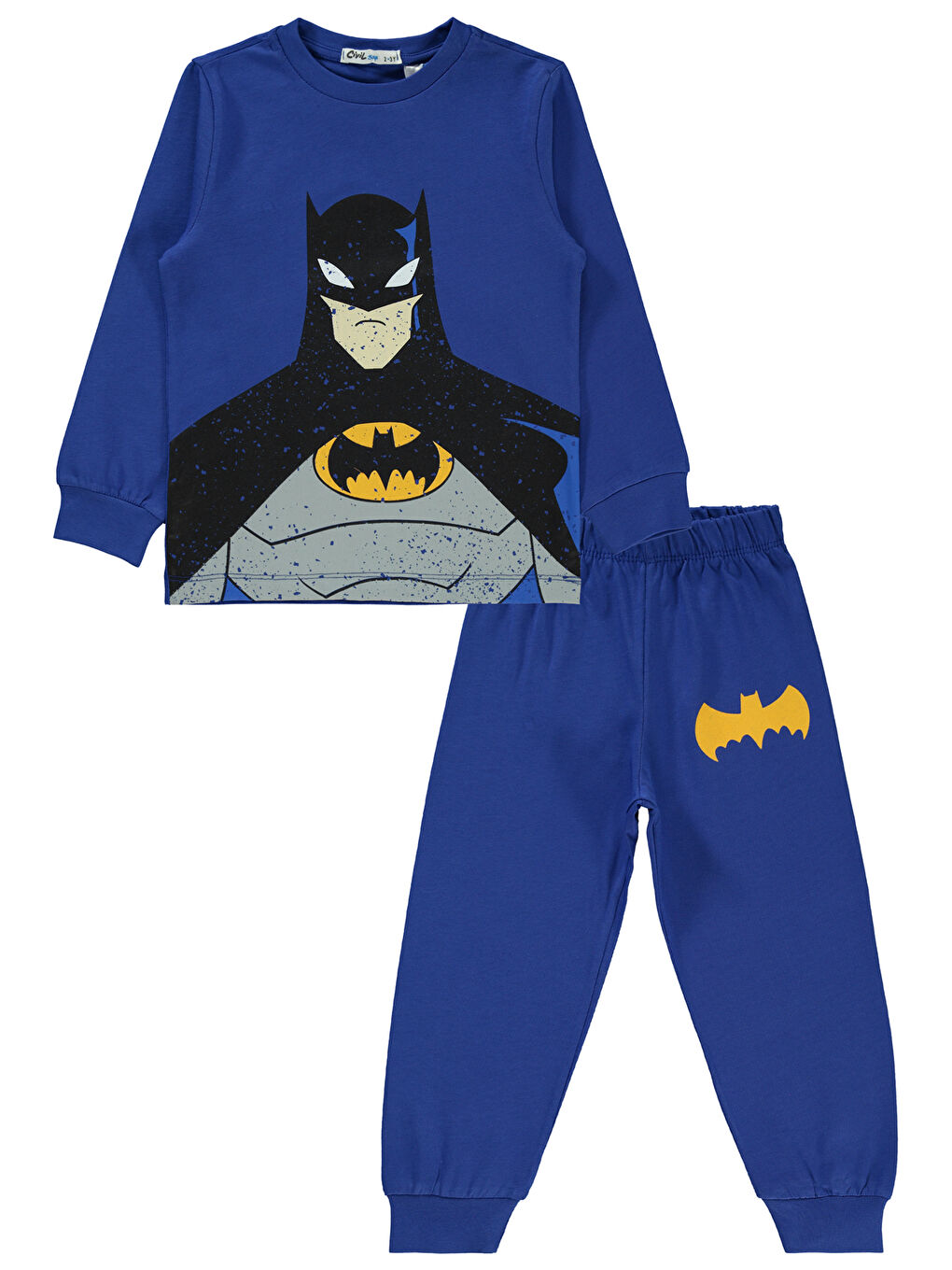 Mavi Batman Erkek Çocuk Pijama Takımı 2-5 Yaş Saks