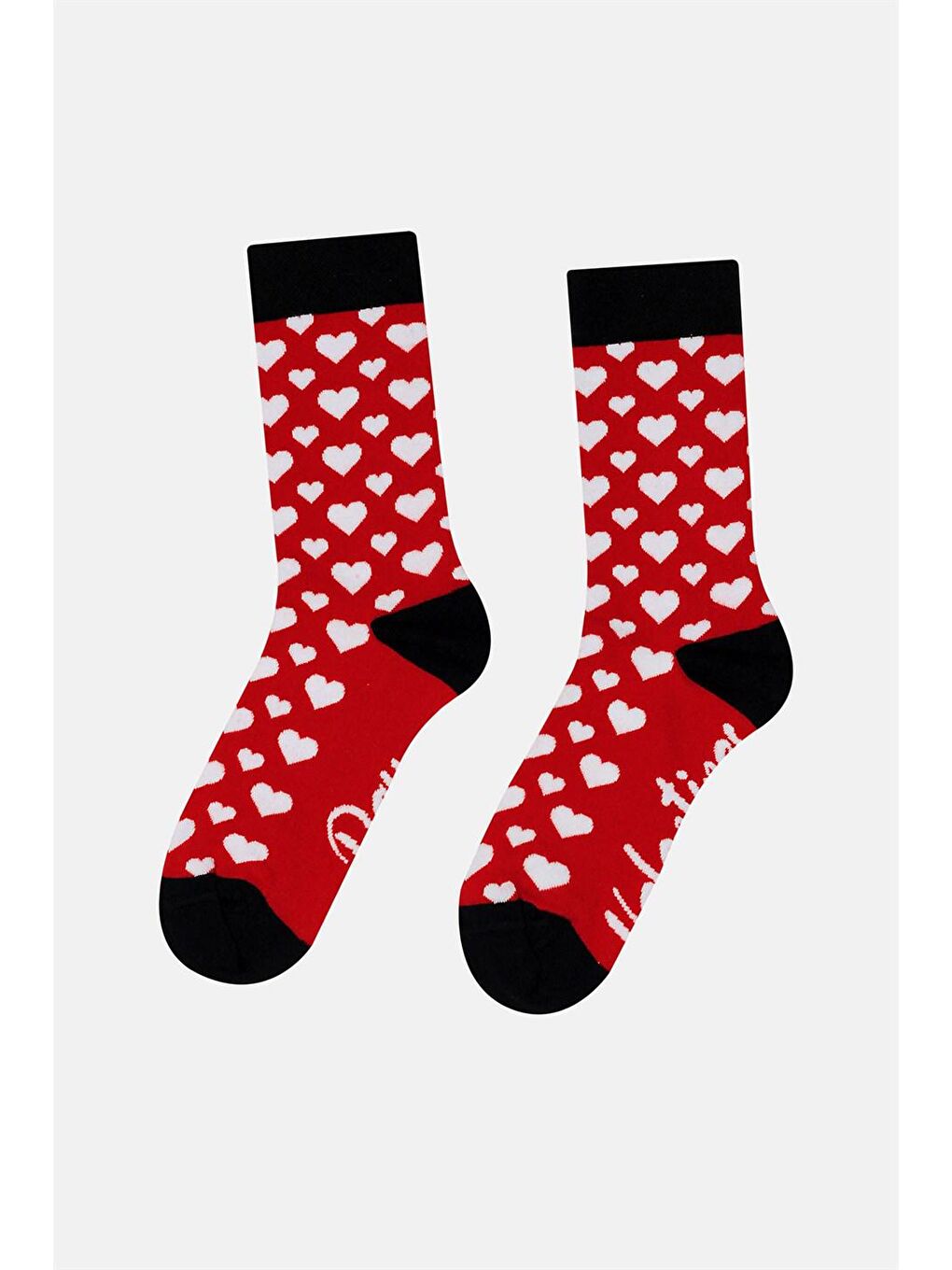 Kırmızı Kutulu Sevgililer Günü Hediye Kutulu Çorap 3'lü Kutu-3