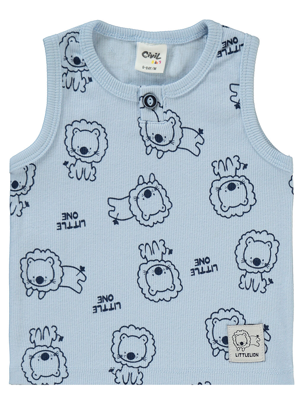 Baby Erkek Bebek Şortlu Takım 6-18 Ay Açık Mavi-2