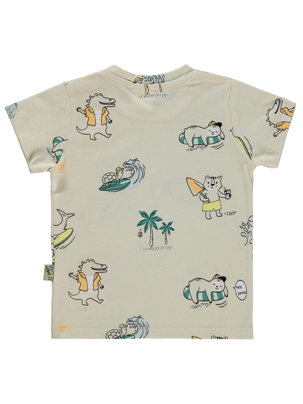 Bej Baby Erkek Bebek Tişört 6-18 Ay Taş Rengi-1