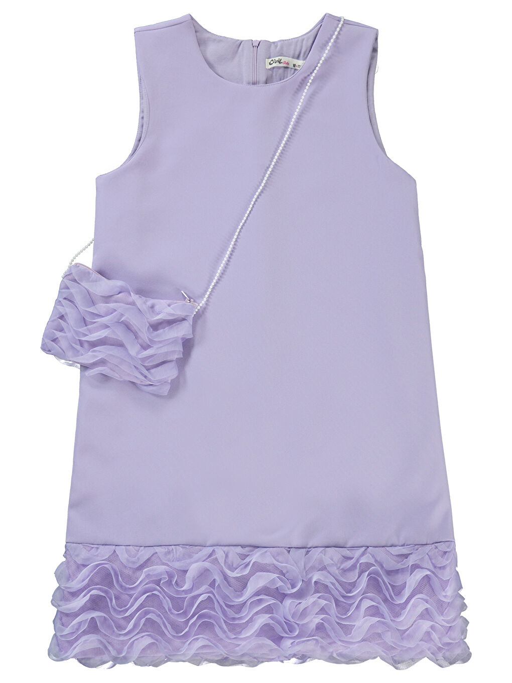 Girls Kız Çocuk Elbise 10-13 Yaş Lila