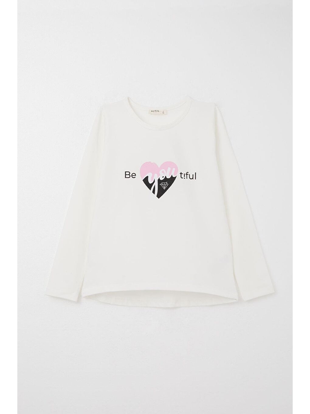 Kız Çocuk Taytlı Takım Yazı Baskılı Ekru (4-8 Yaş)-5