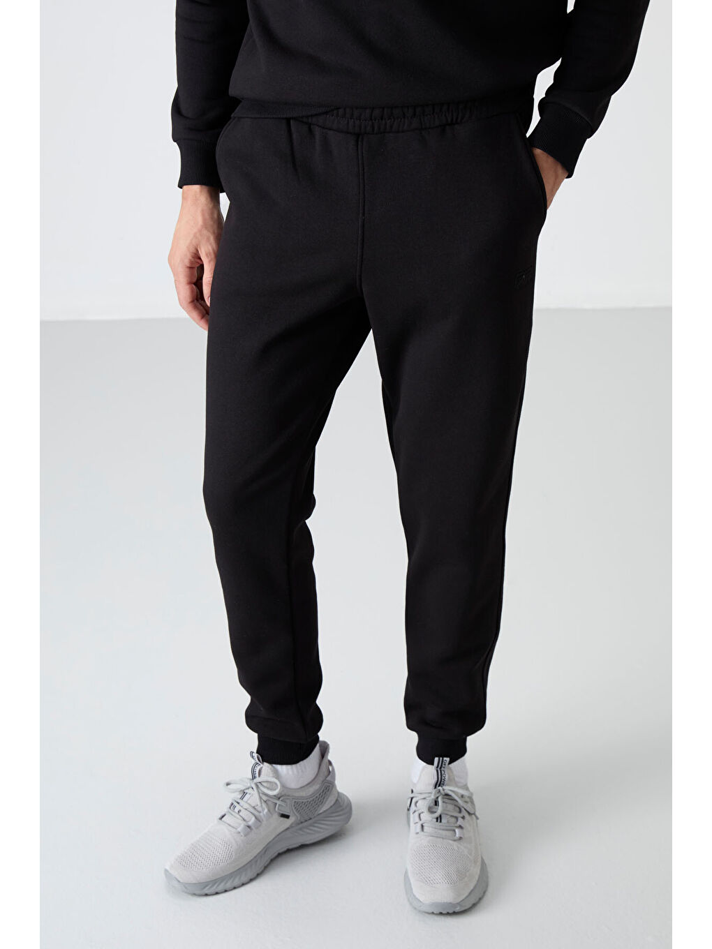 Andy Siyah Rahat Kalıp Şardonlu Jogger Erkek Eşofman Takım - 85190-2