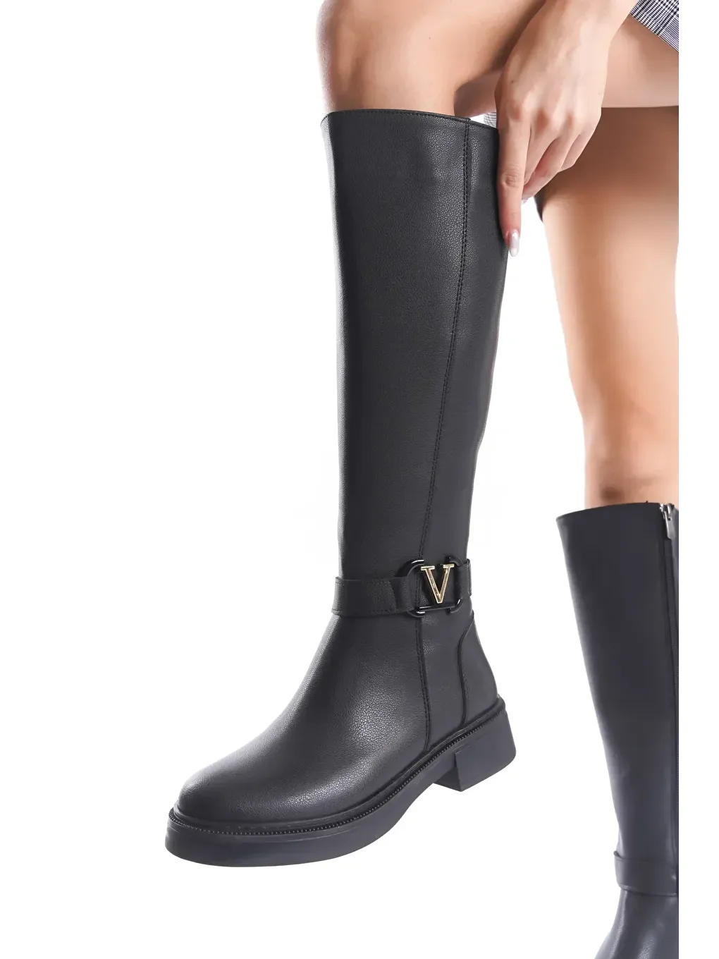 Siyah Amira Soğuk Geçirmez Kışlık Kadın  Çizme