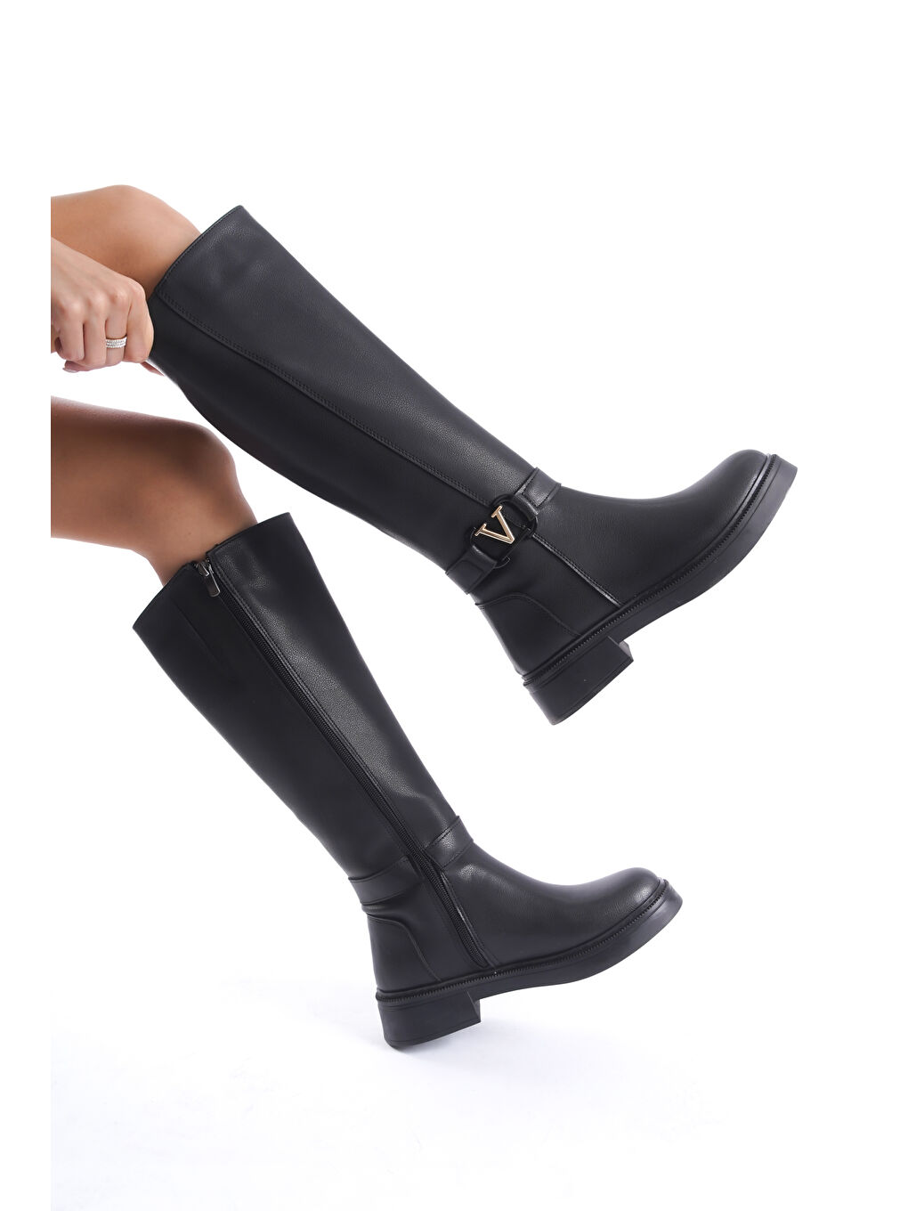 Siyah Amira Soğuk Geçirmez Kışlık Kadın  Çizme-2