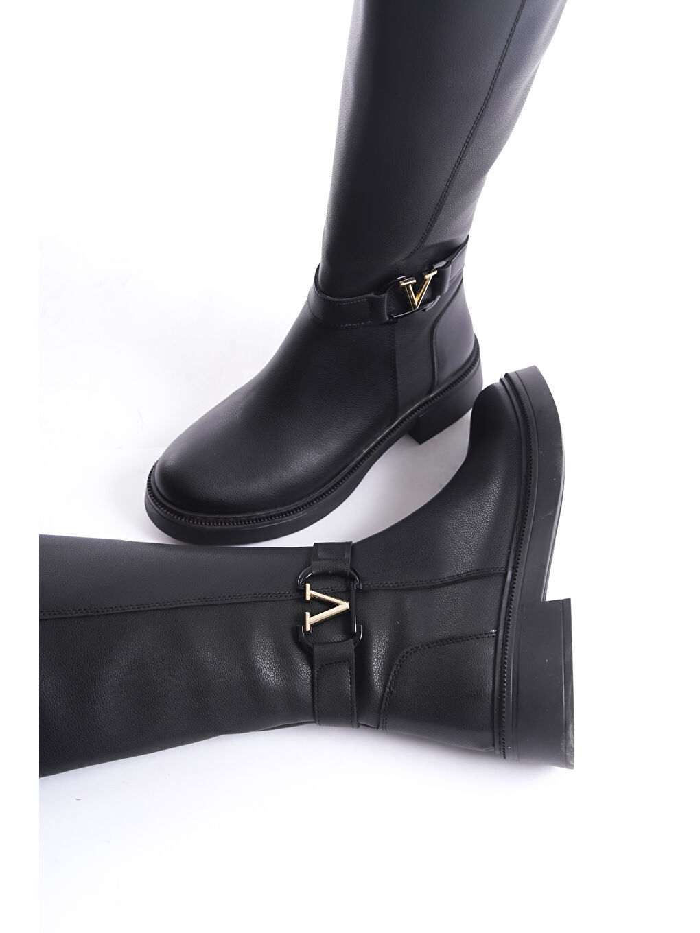 Siyah Amira Soğuk Geçirmez Kışlık Kadın  Çizme-4