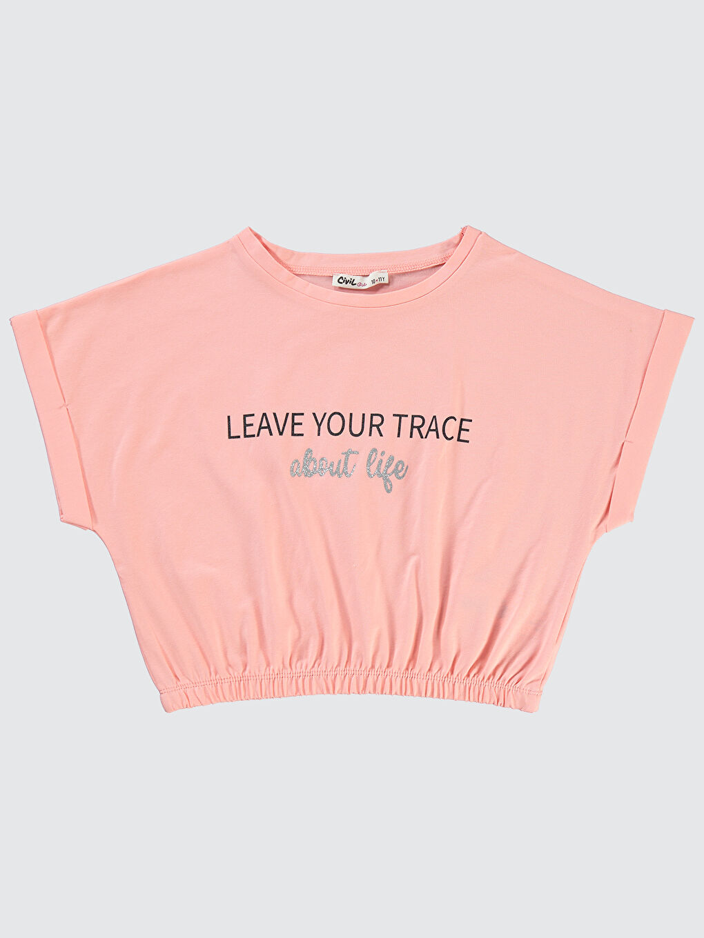 Girls Kız Çocuk Tişört 10-13 Yaş Mercan