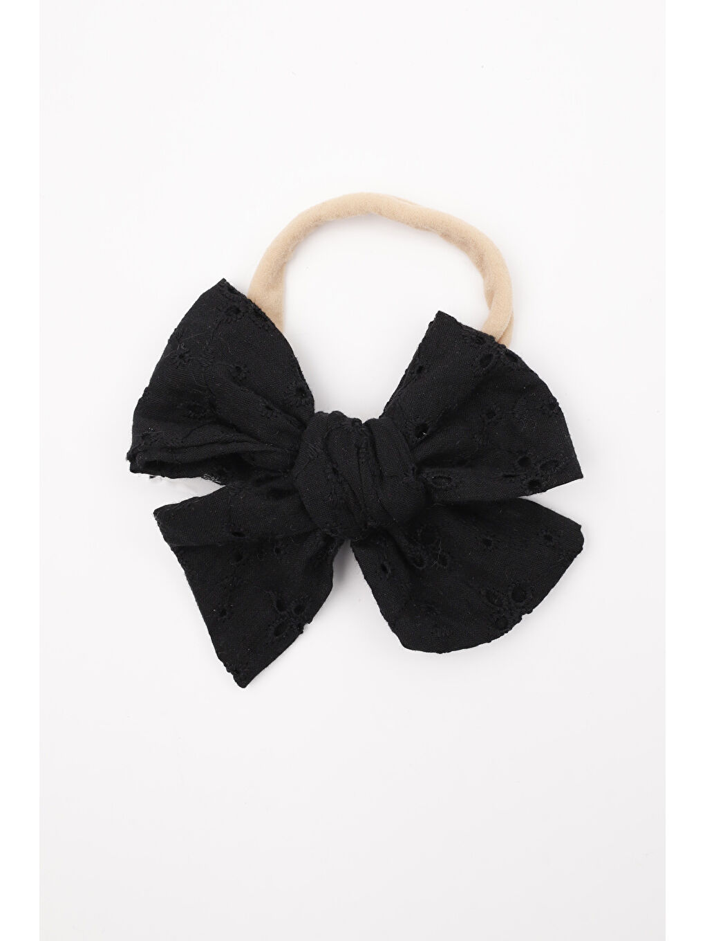 Siyah Fisto Fiyonk Kız Çocuk Saç Bandı-1