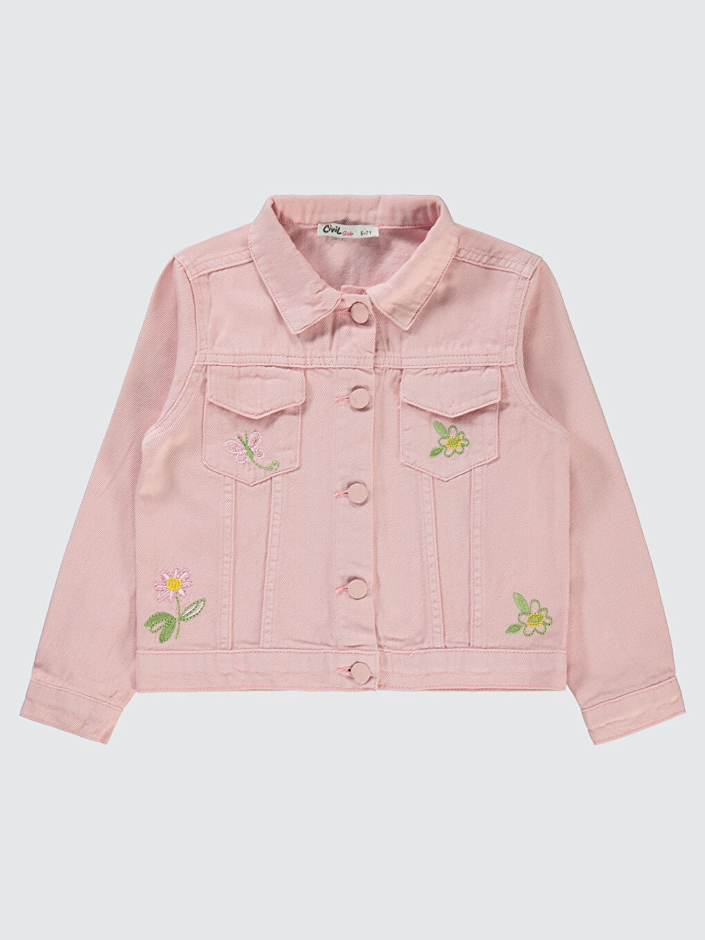 Kız Çocuk Ceket 6-9 Yaş Pembe