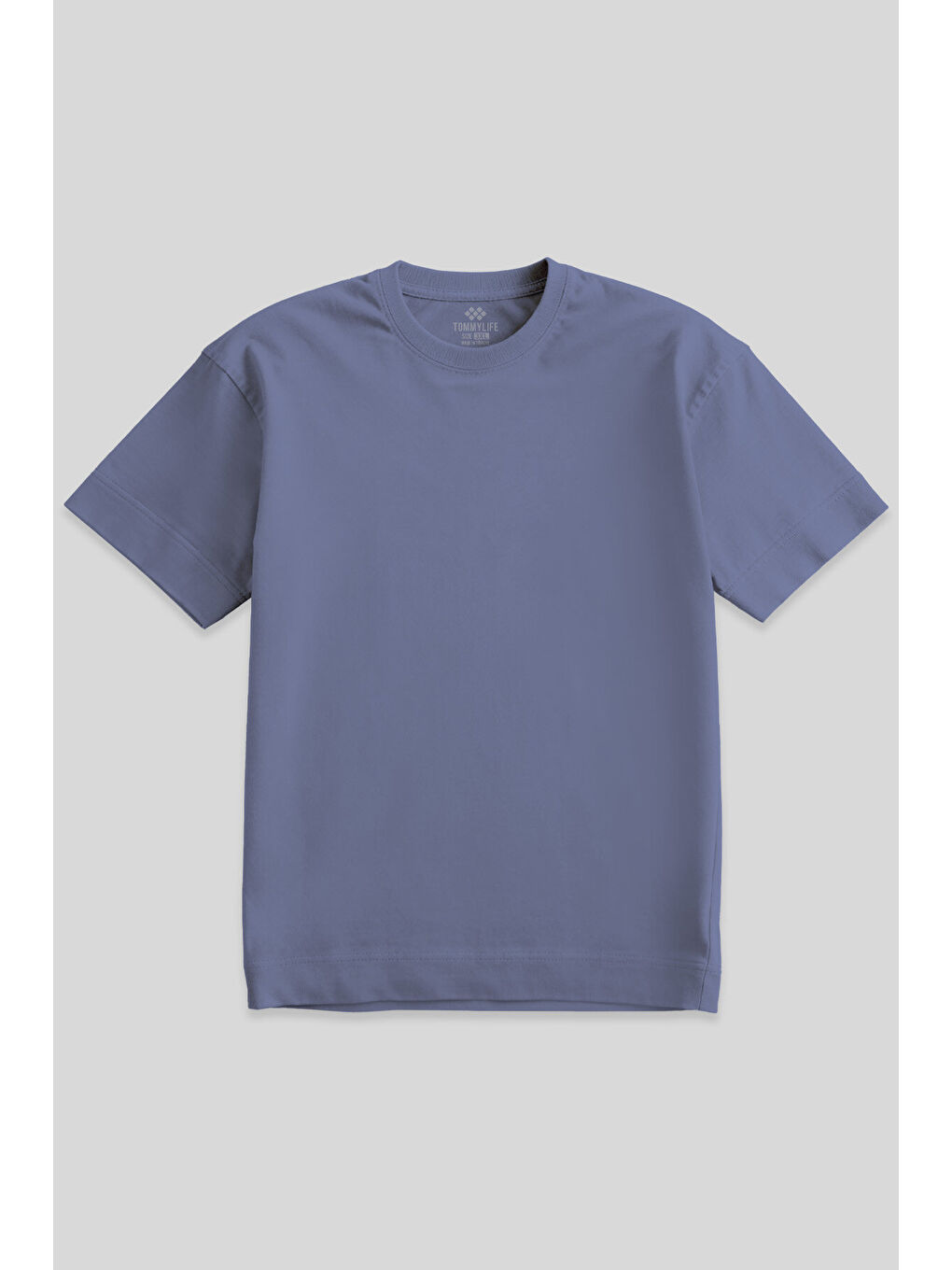 Petrol Basic Kısa Kol O Yaka  Erkek Büyük Beden Tişört - 88072