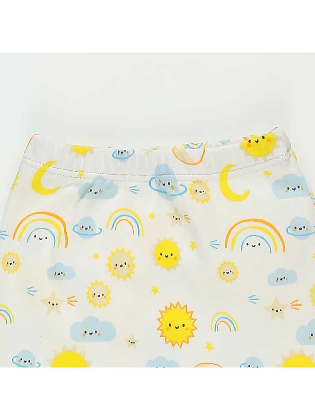 Sarı Unisex Bebek Uzun Kollu Beşli Hastane Çıkış Seti-4