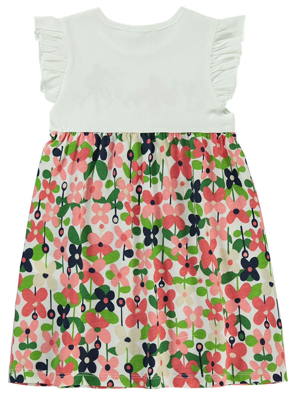 Girls Kız Çocuk Elbise 2-5 Yaş Ekru-1