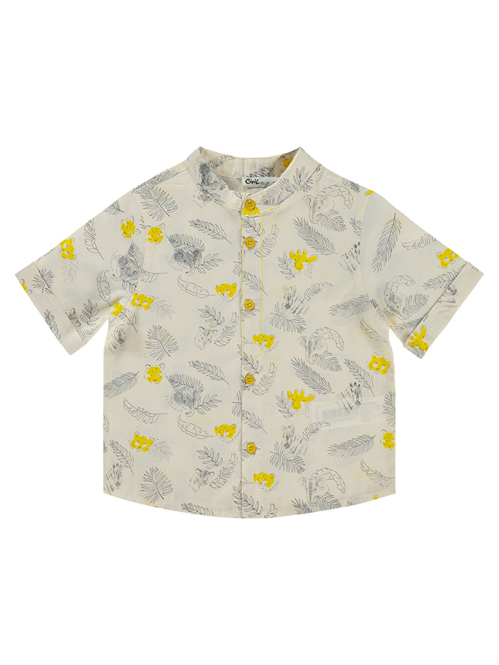 Kahverengi Boys Erkek Çocuk Gömlek 2-5 Yaş Hardal