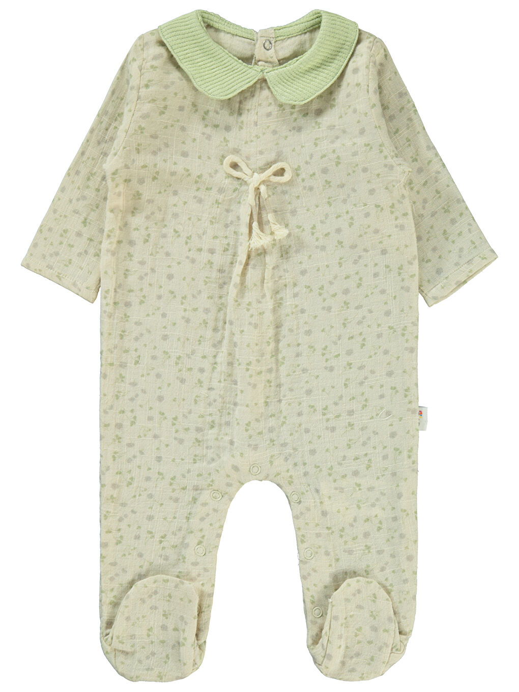 Civil Baby Kız Bebek Patikli Tulum 3-9 Ay Çağla Yeşili