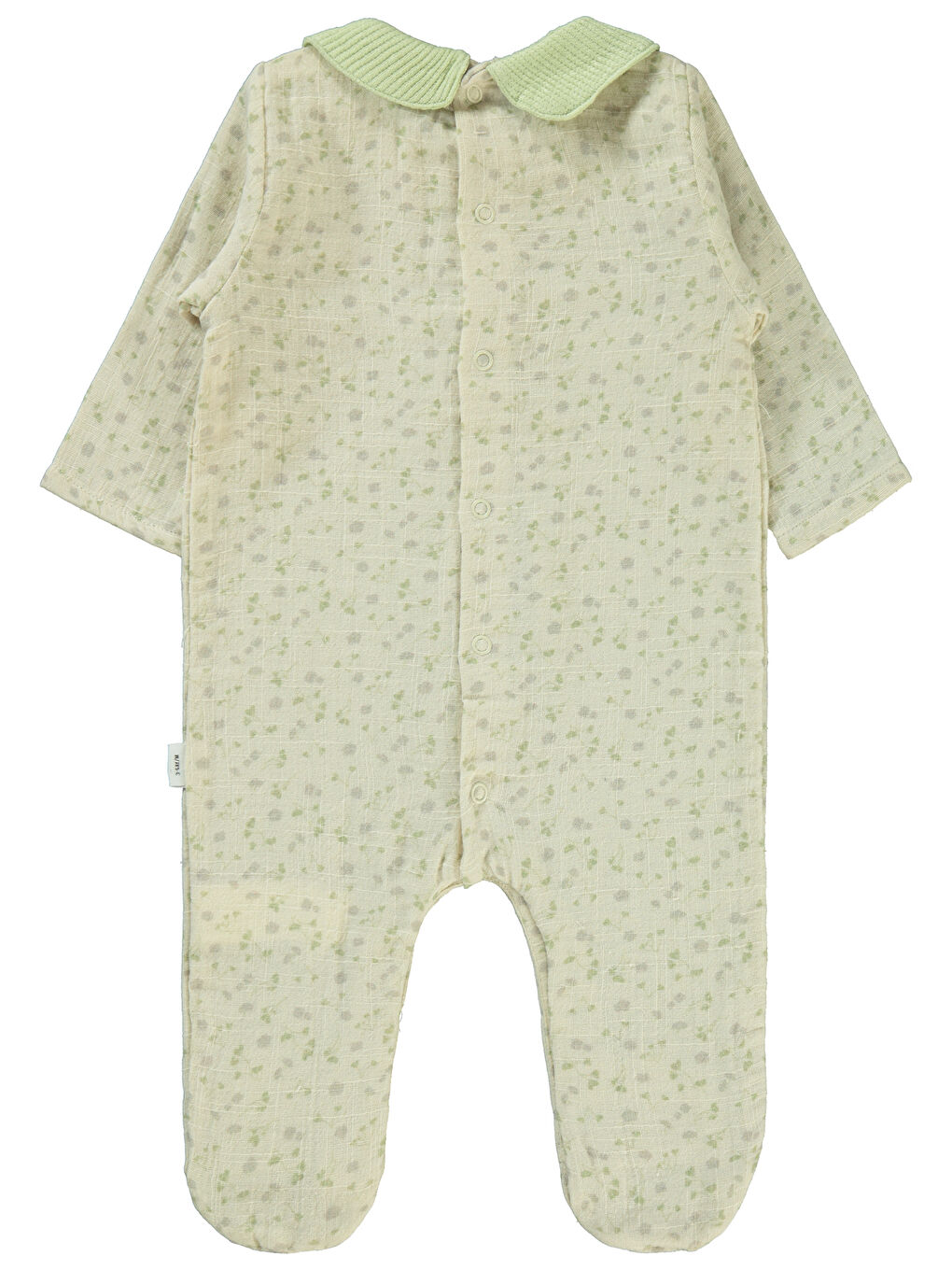 Civil Baby Kız Bebek Patikli Tulum 3-9 Ay Çağla Yeşili - 1