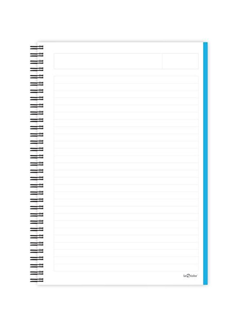 LE COLOR Lacivert A5 Defter Çizgili 200 syf Never Energy - 1