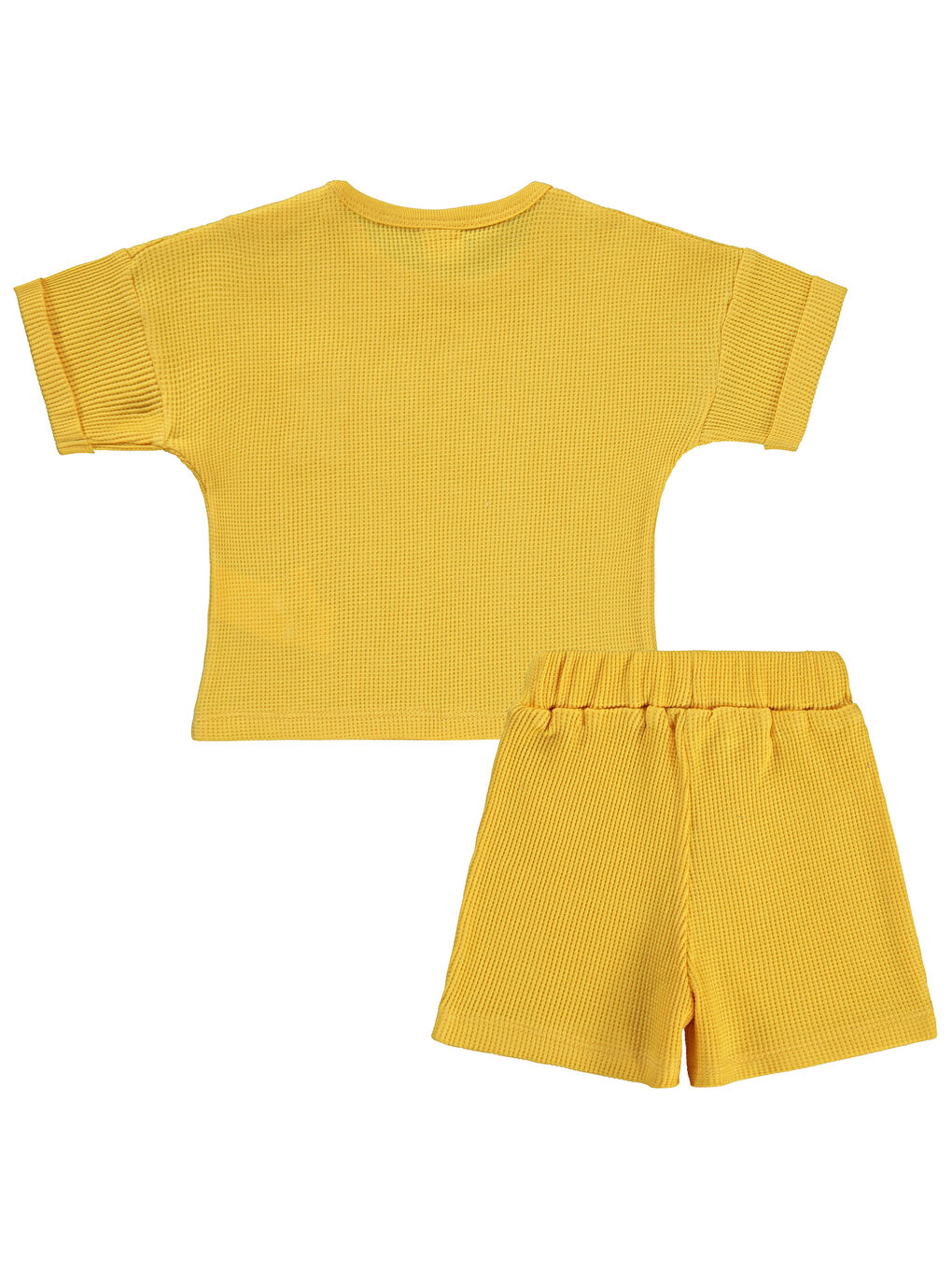 Baby Erkek Bebek Şortlu Takım 6-18 Ay Soft Sarı-1
