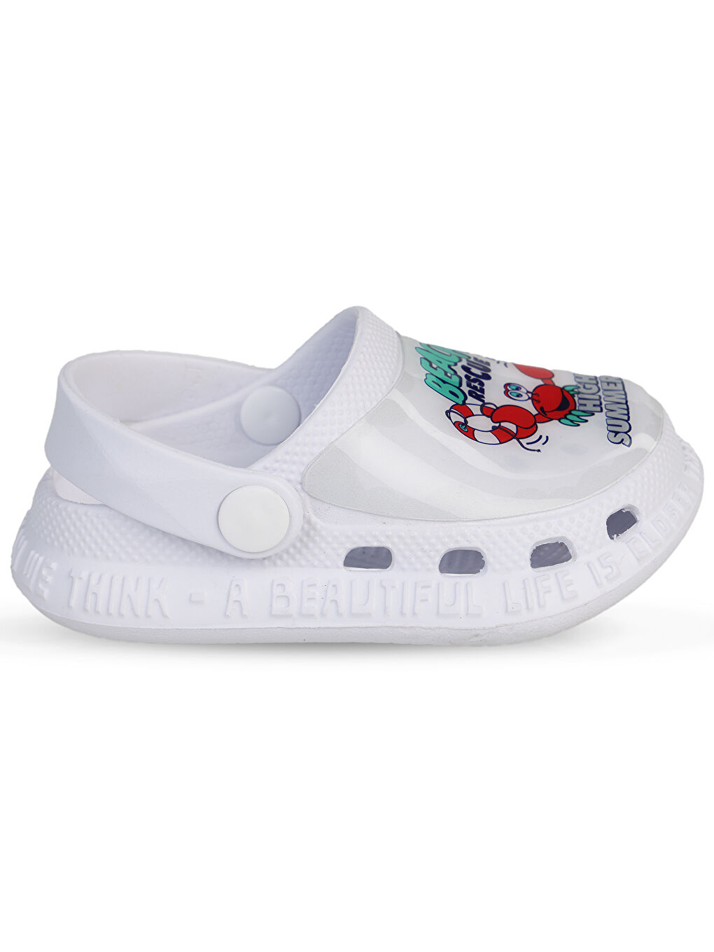 Boys Erkek Çocuk Terlik 26-30 Numara Beyaz