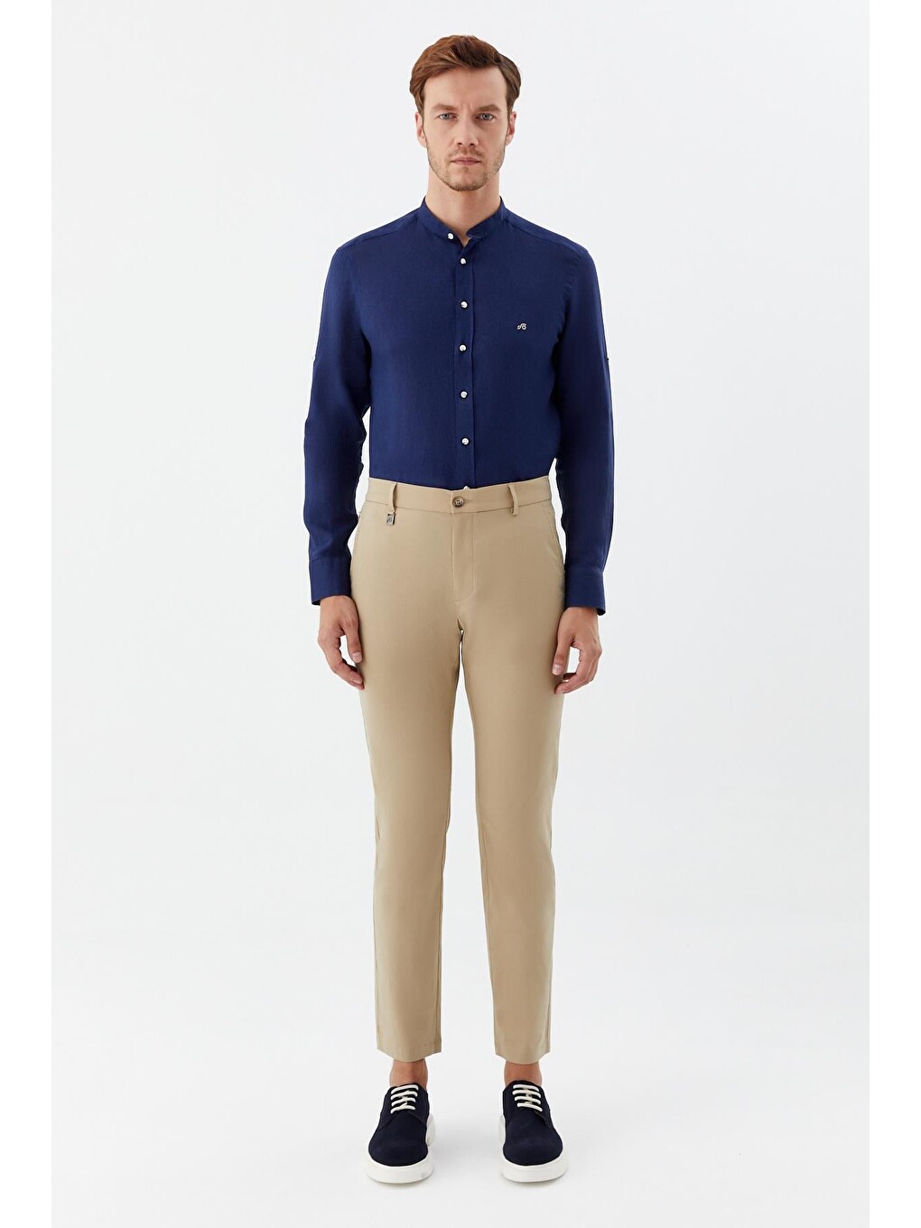 Bej Erkek Chino Pantolon Kum-1