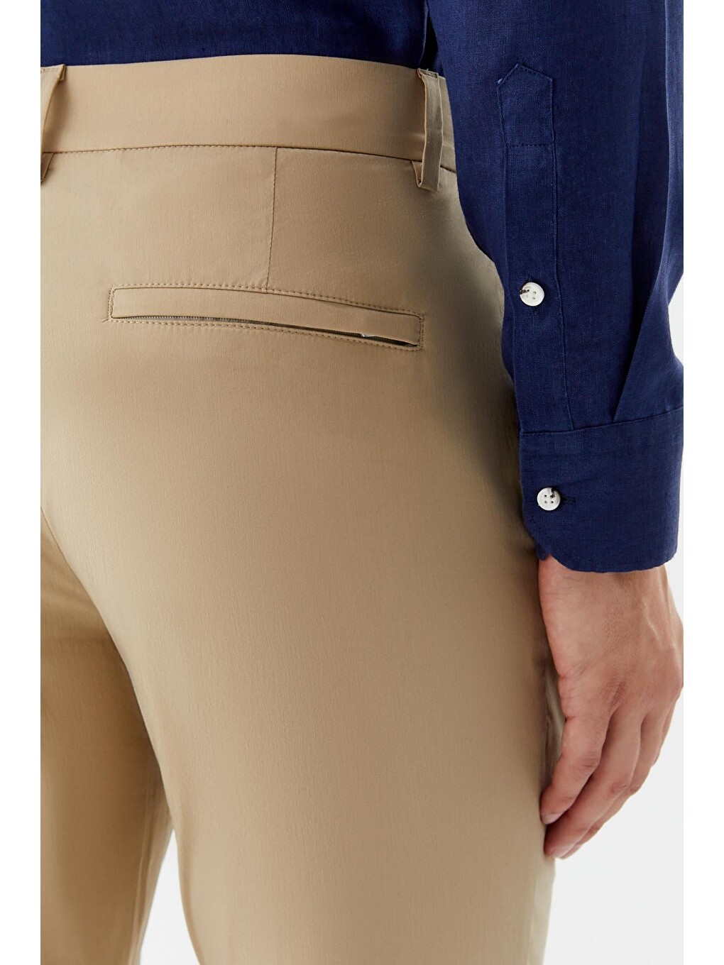 Bej Erkek Chino Pantolon Kum-5