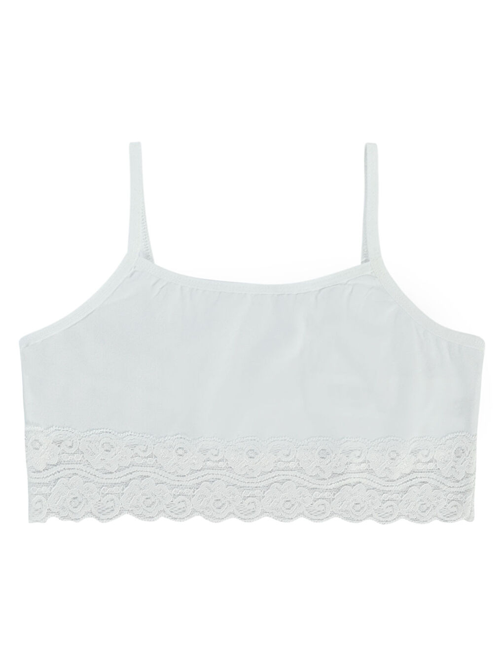 Girls Kız Çocuk 2'li Büstiyer 10-14 Yaş Beyaz-Somon-1