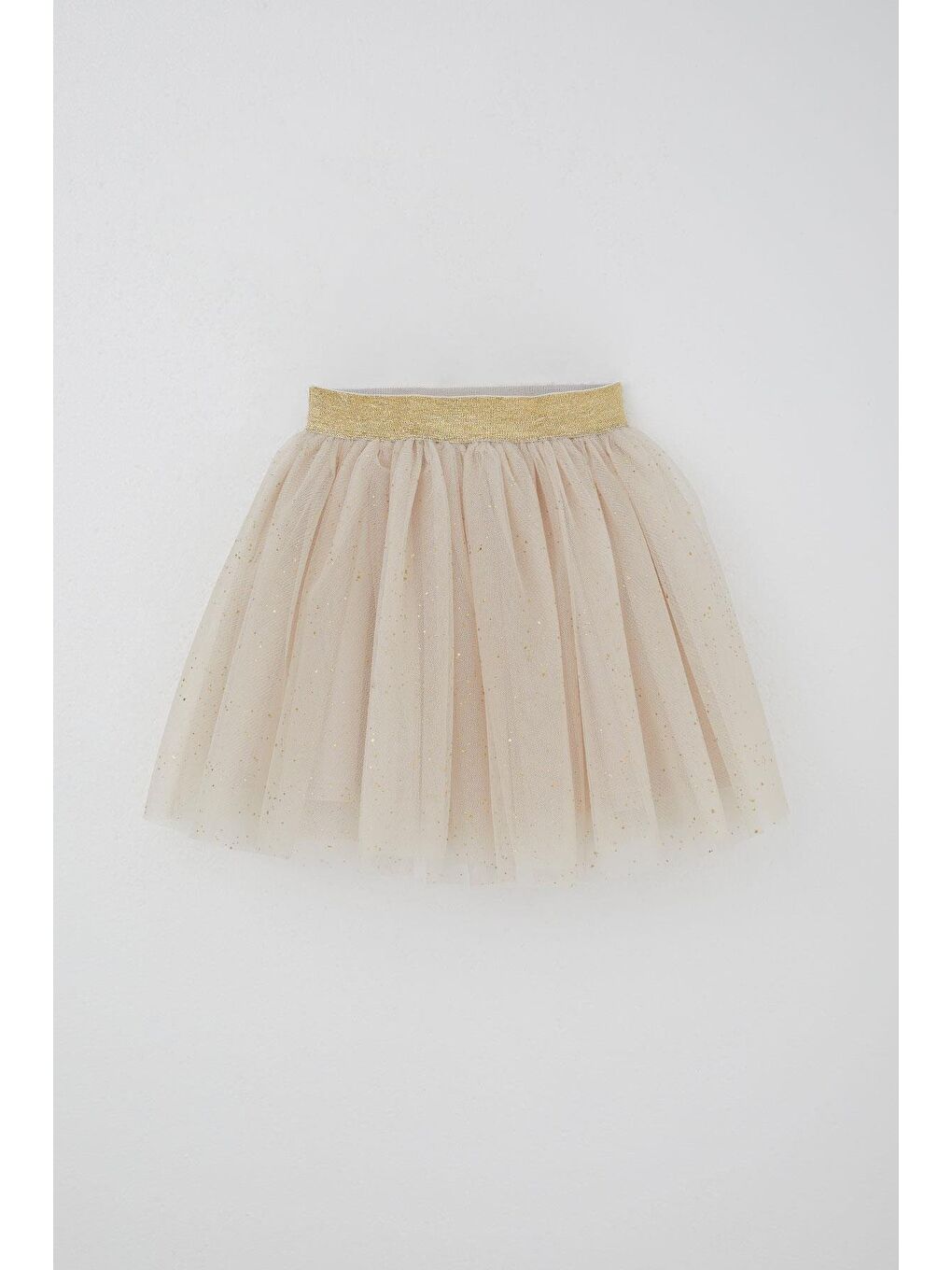 Kız Çocuk Tütü Etek Sim Detaylı Bej (5-10 Yaş)-7