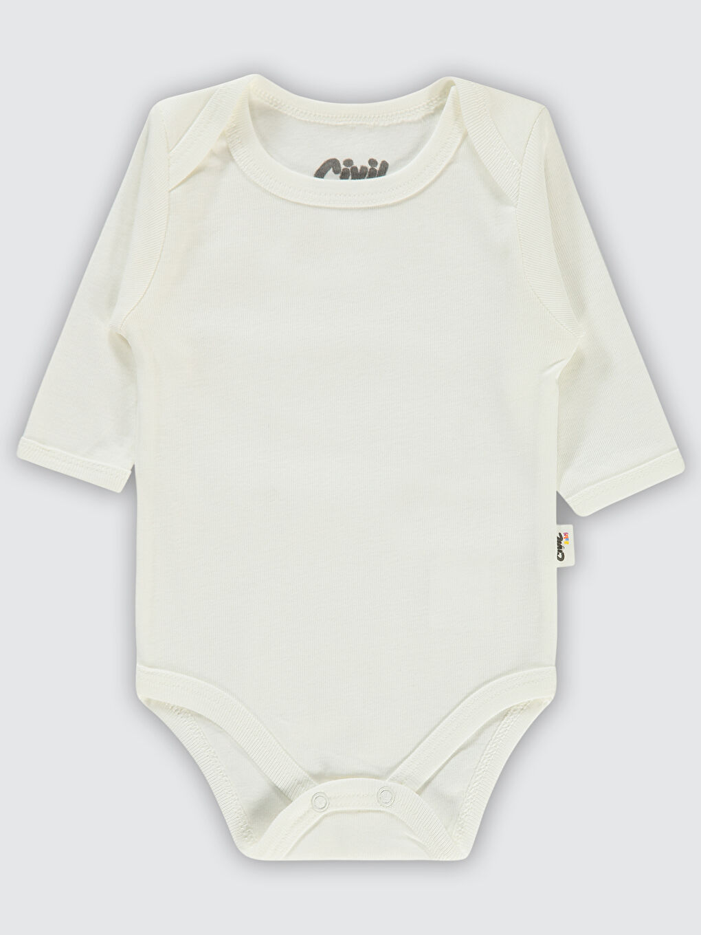 Civil Baby Çıtçıtlı Badi 1-3 Yaş Beyaz