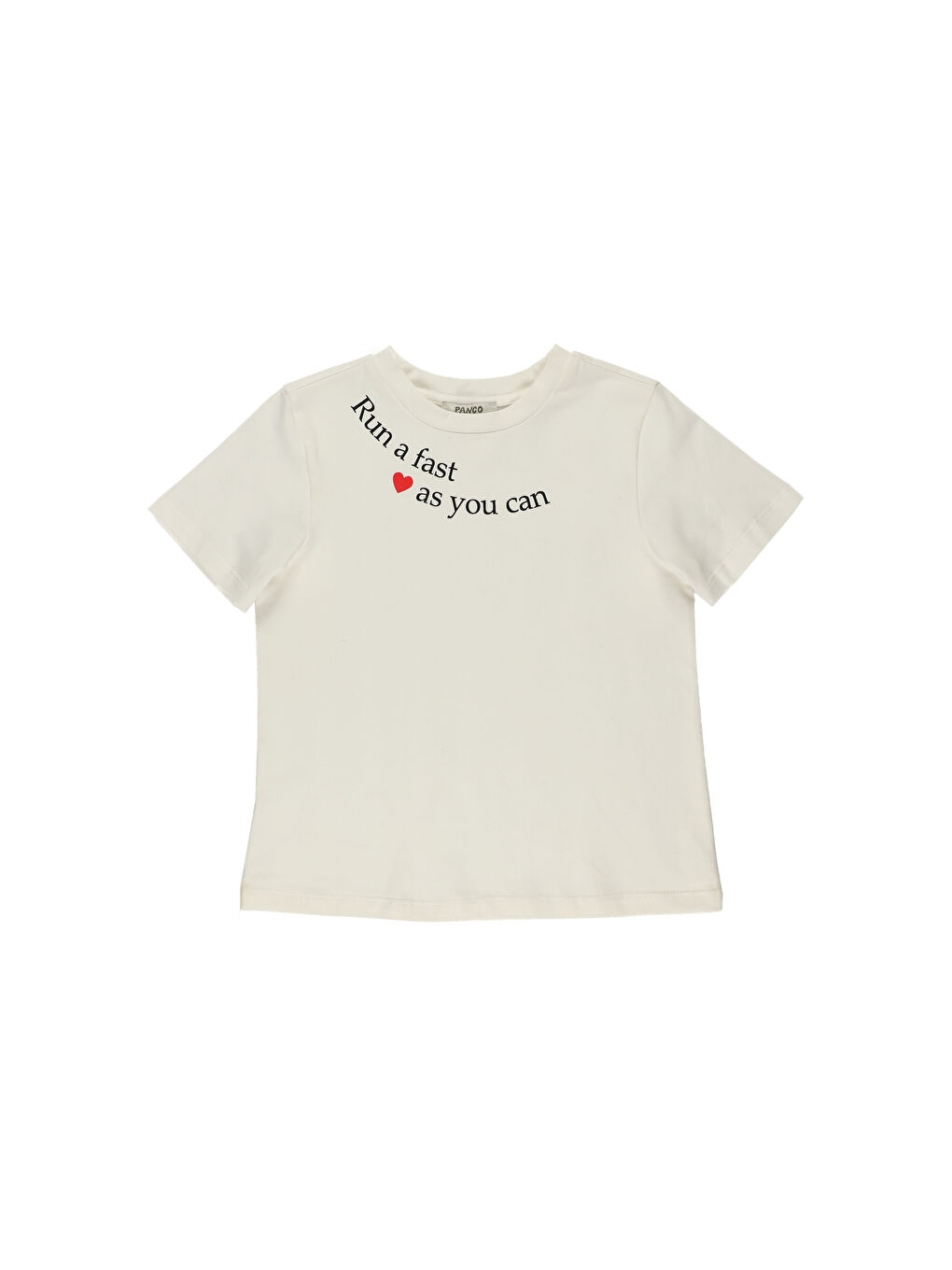 Ekru Kız Çocuk Kısa Kollu Tişört