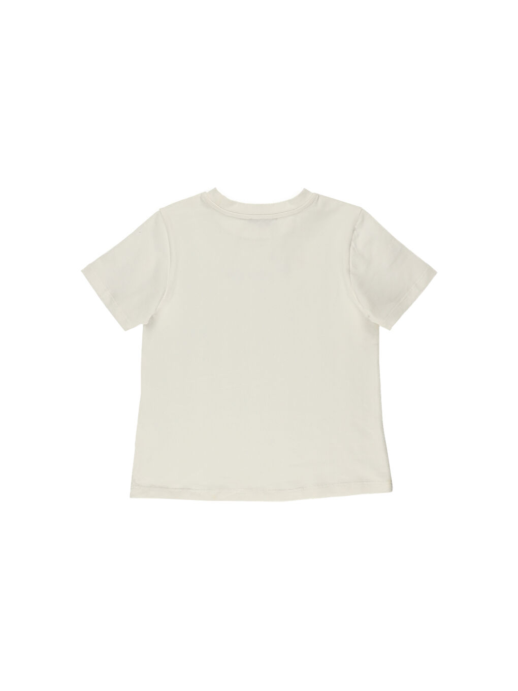 Ekru Kız Çocuk Kısa Kollu Tişört-3