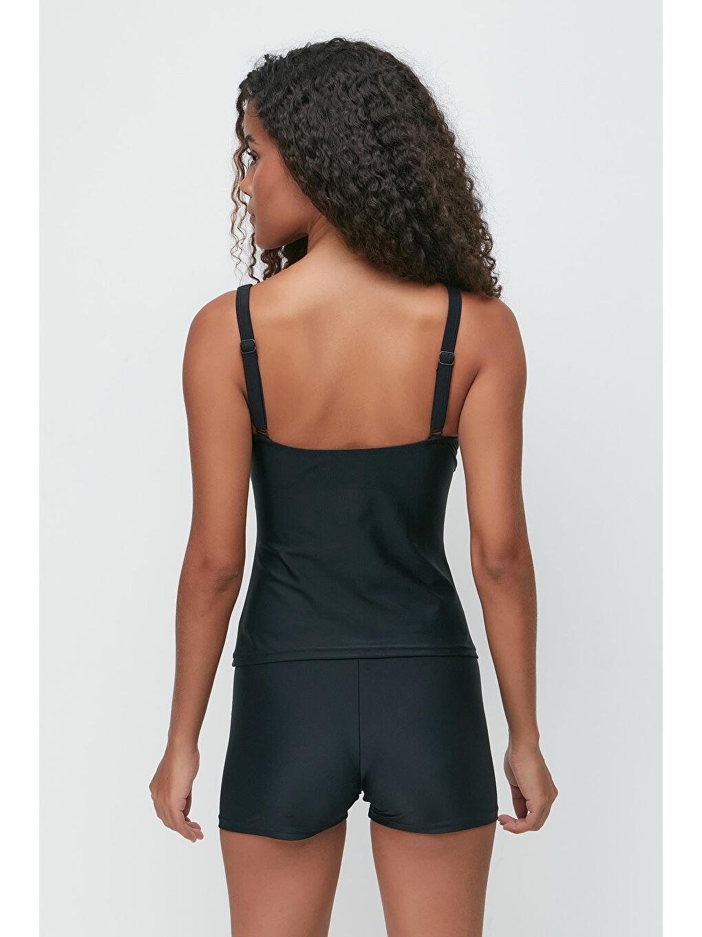 C&City Şortlu Tankini 7766 Siyah/Kırmızı - 5