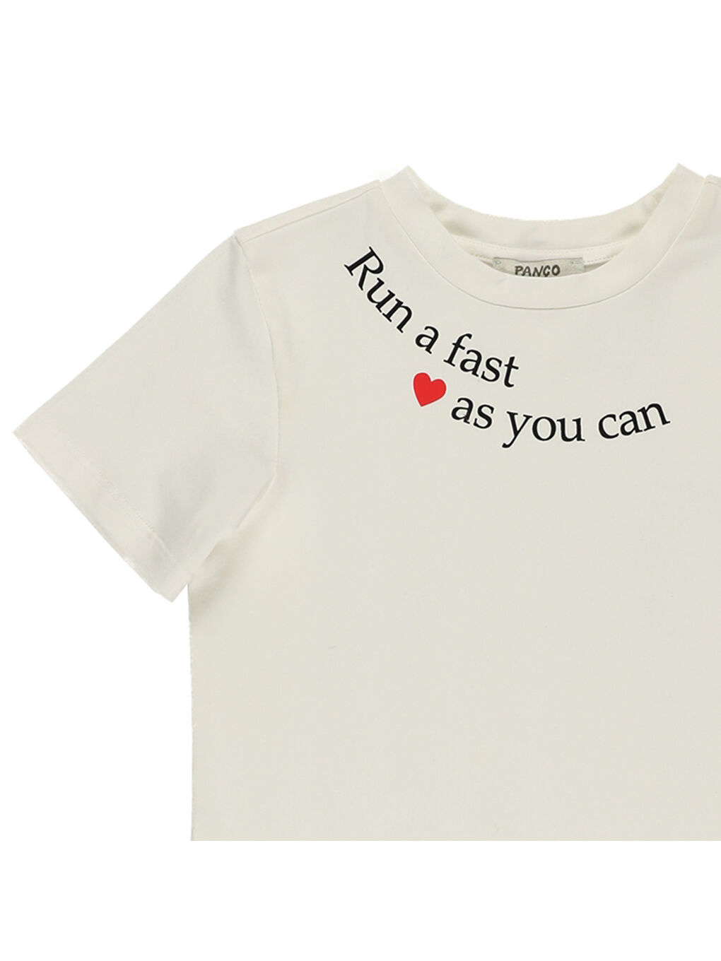 Ekru Kız Çocuk Kısa Kollu Tişört-4