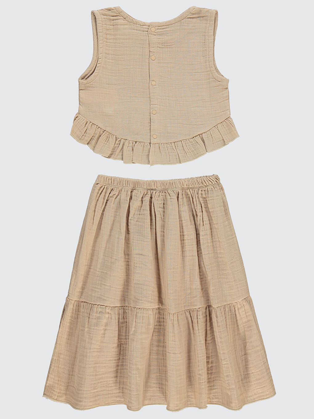 Girls Kız Çocuk Takım 6-9 Yaş Bej-1