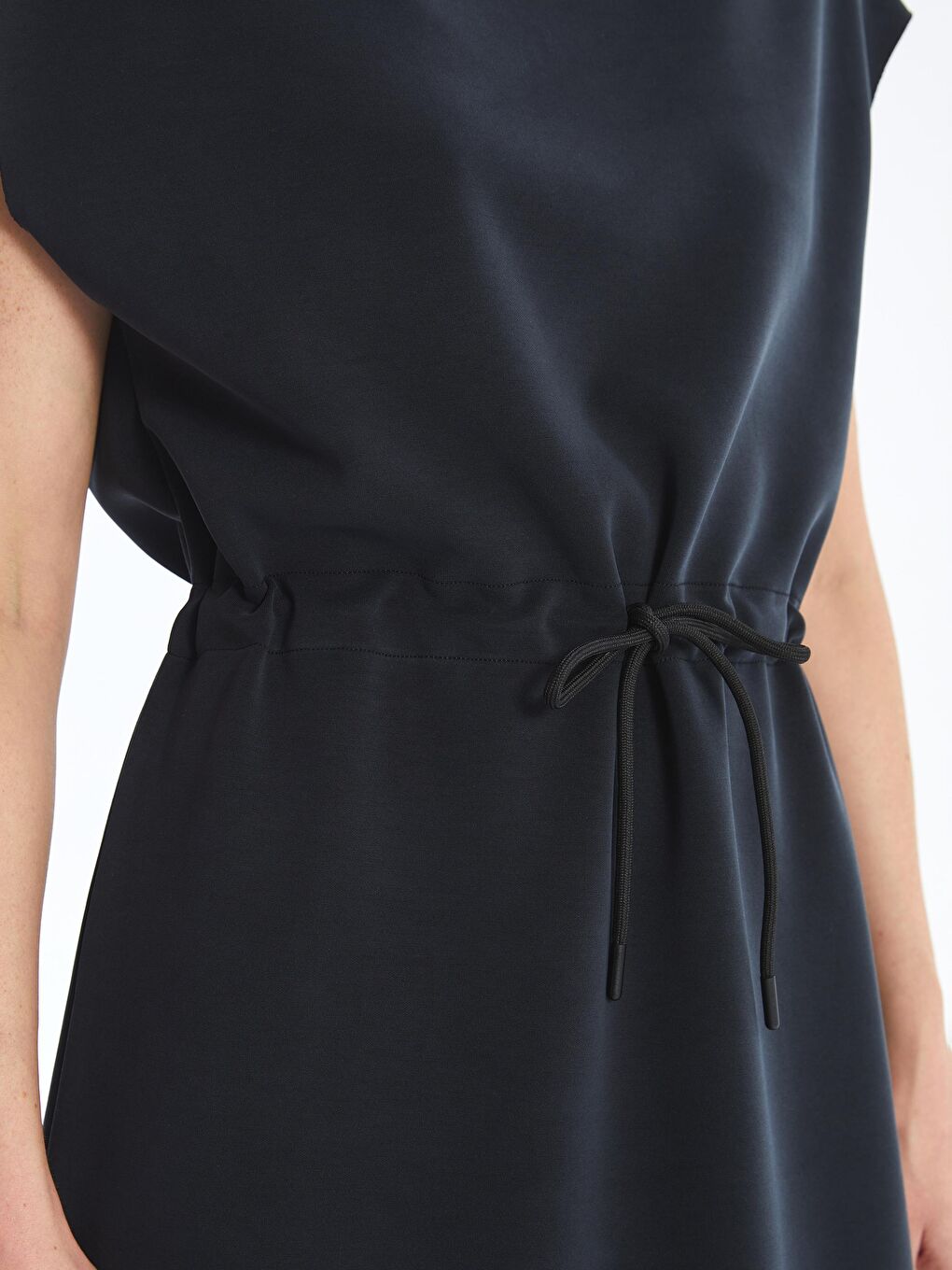 Modena - Modal Kumaş Örme Elbise - Antrasit-2