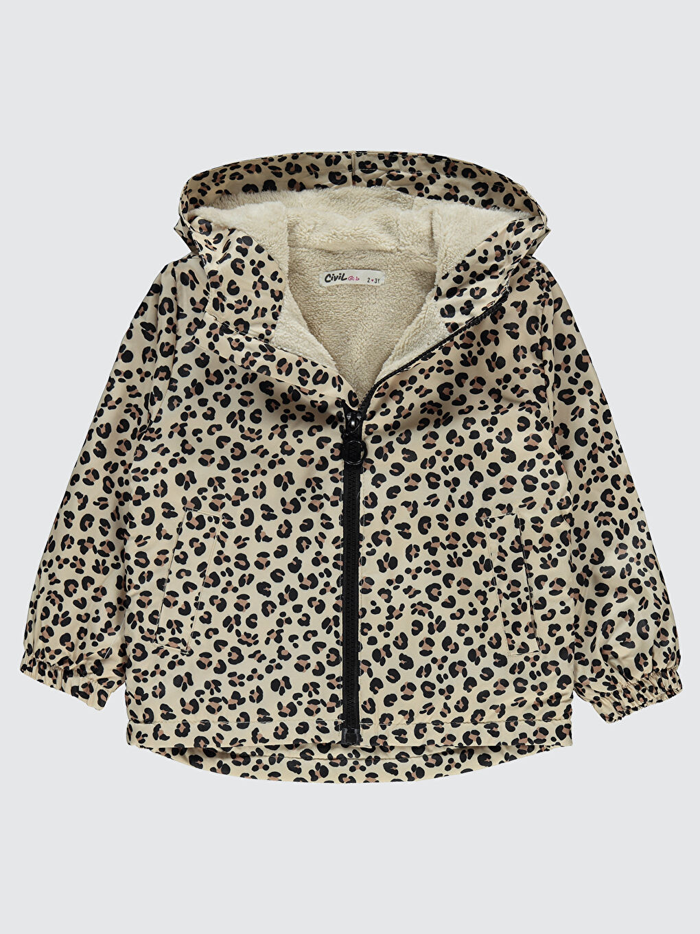 Kız Çocuk Yağmurluk 2-5 Yaş Bej-1