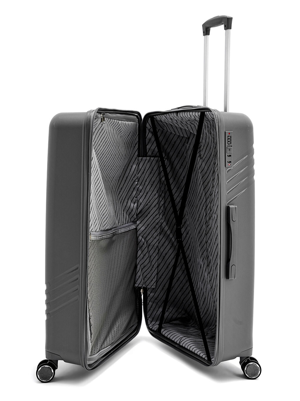 Antrasit İthal Pp Urban Line Valiz Seti-7