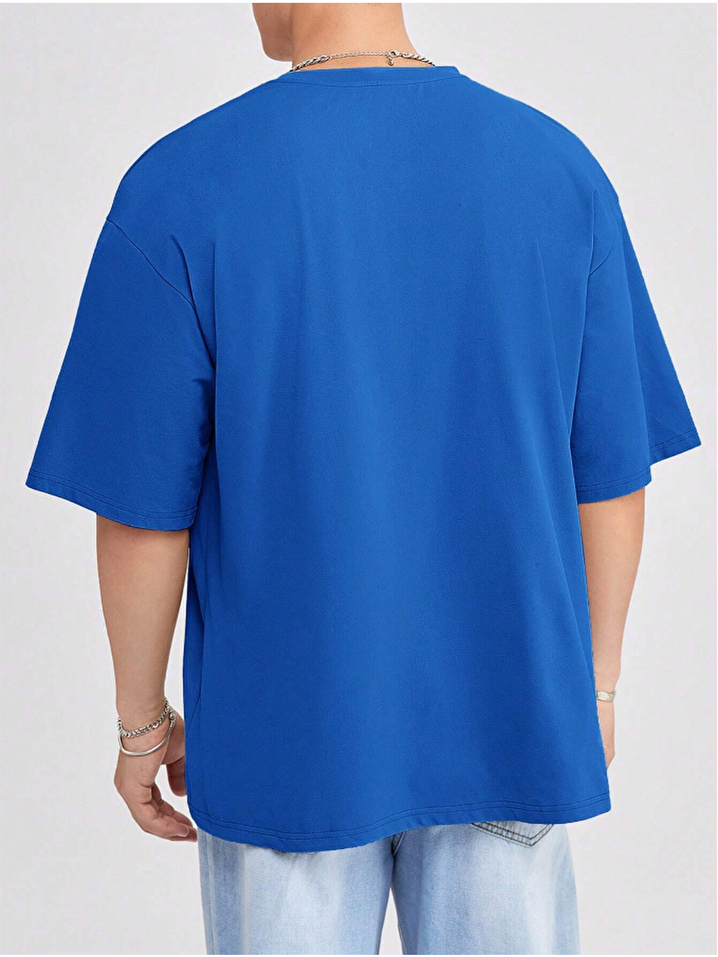 Mavi Erkek Bisiklet Yaka %100 Pamuk Tişört-1