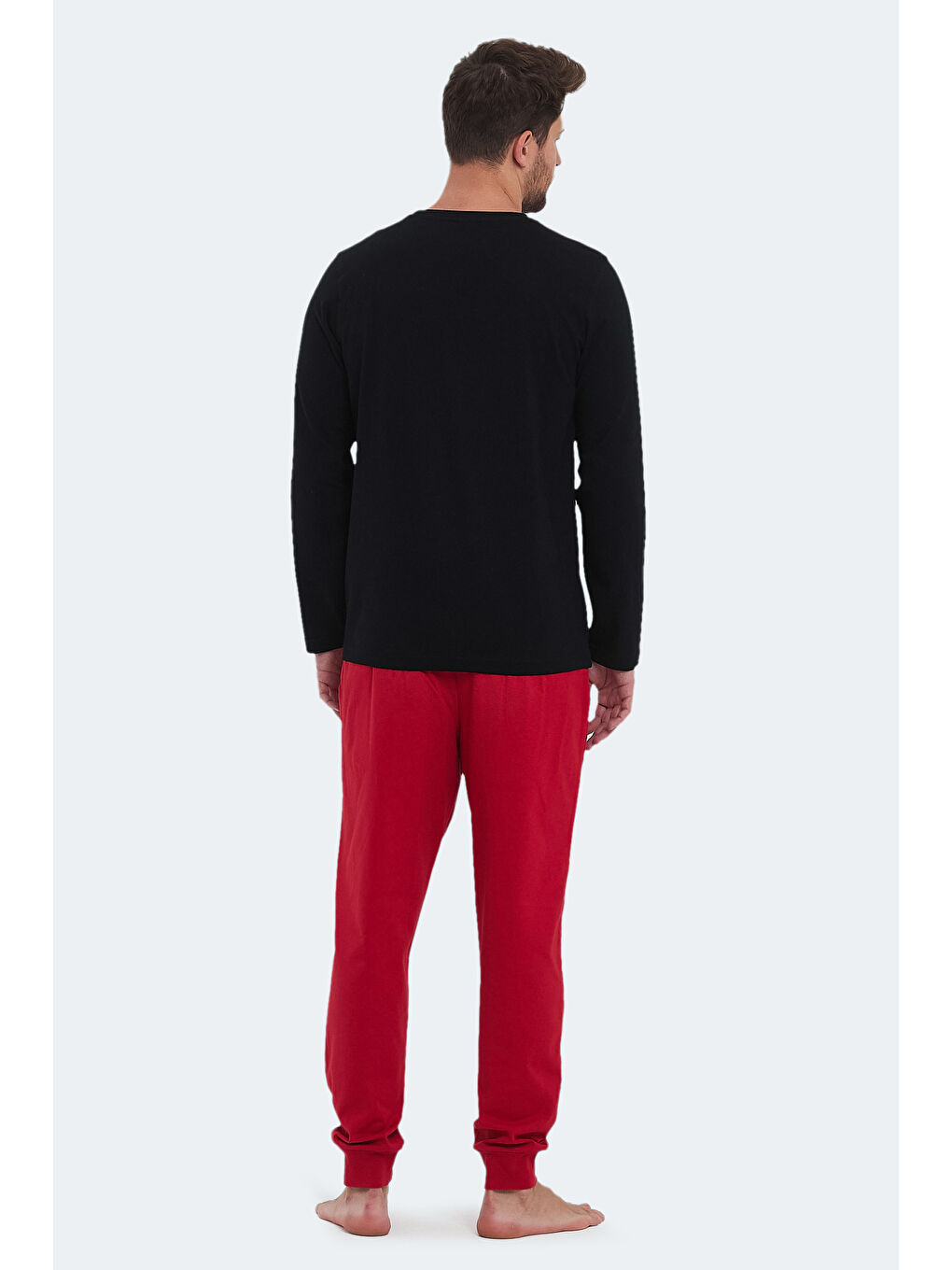 PARTH IN Erkek Pamuklu Siyah Pijama-1