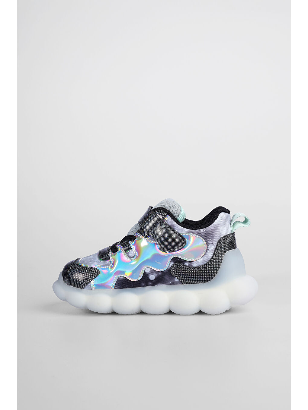 Sonya Işıklı Kız Okul Öncesi Siyah Spor Ayakkabı-1