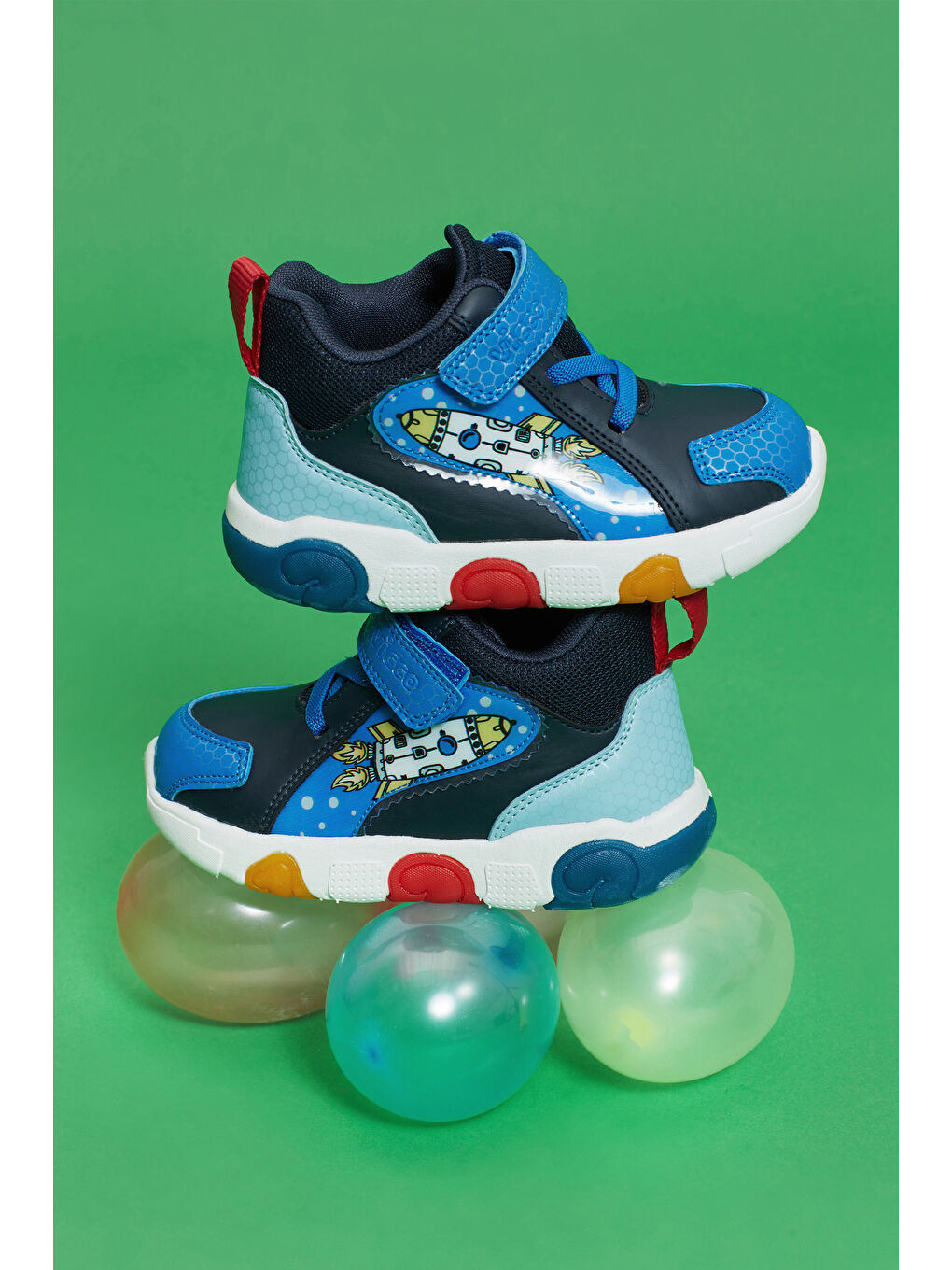 Rocky Işıklı Erkek Bebek Lacivert Bot