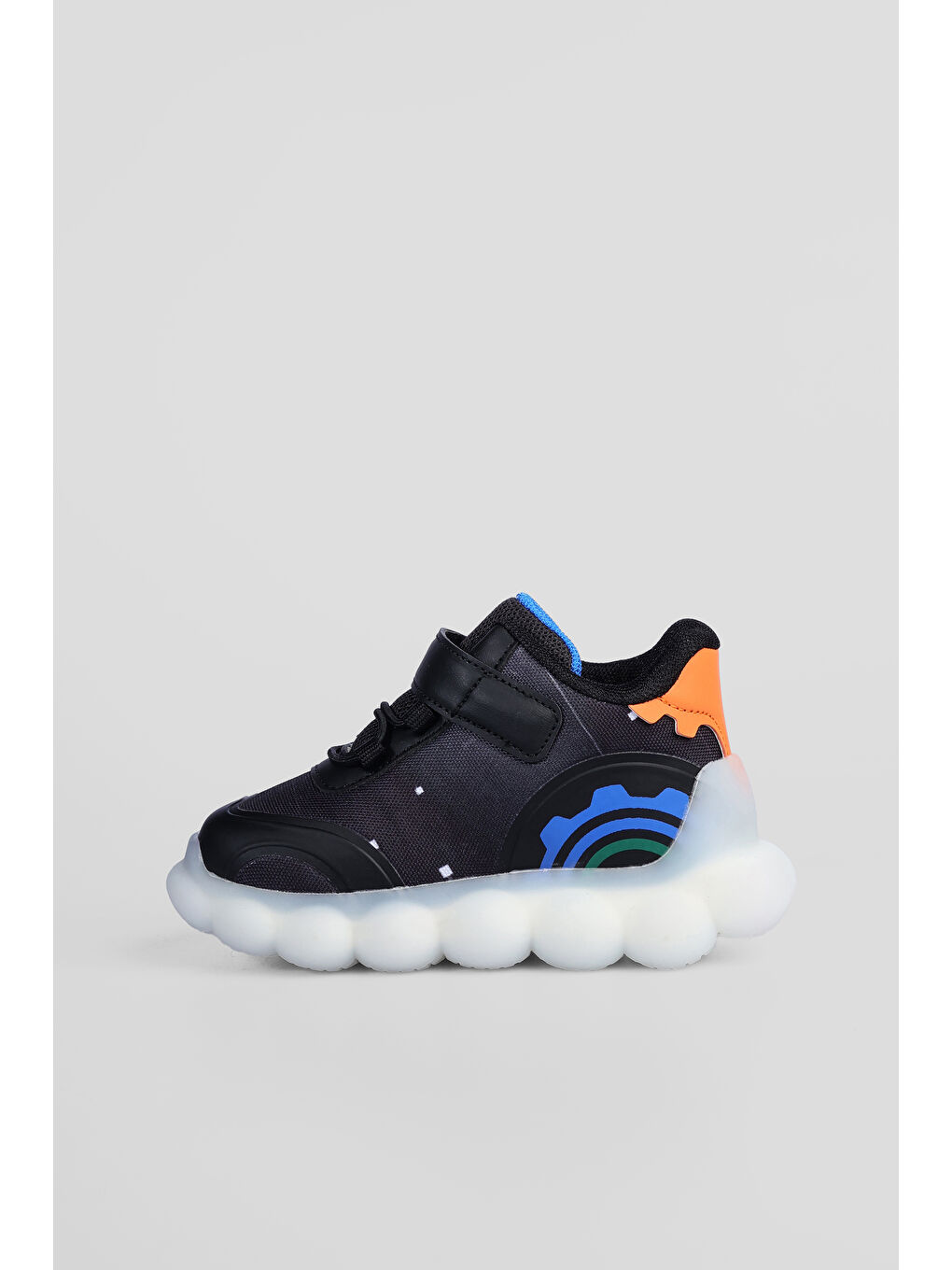 Port Işıklı Erkek Okul Öncesi Siyah Spor Ayakkabı-1
