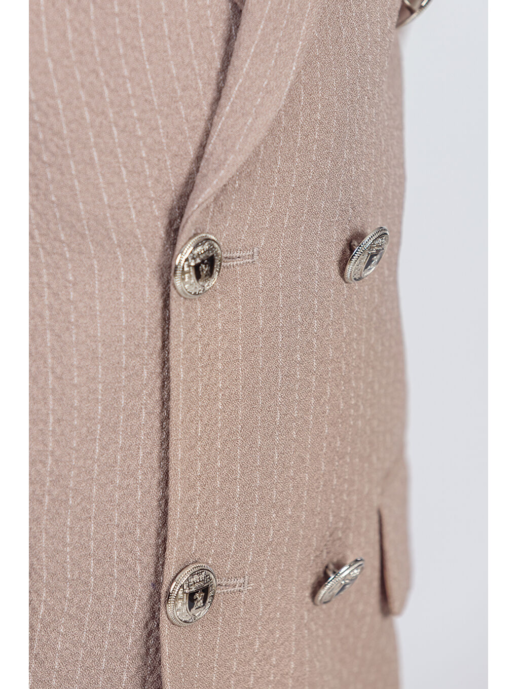 Bej Erkek Çocuk Ceket Gömlek Pantolon Papyonlu Takım Elbise TE.1001Y-3