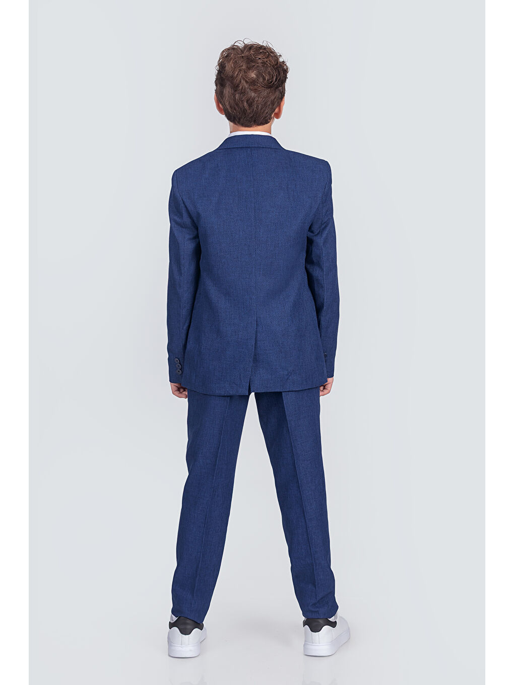 Mavi Erkek Çocuk Papyonlu Yelekli Takım Elbise TE.4000YY-4