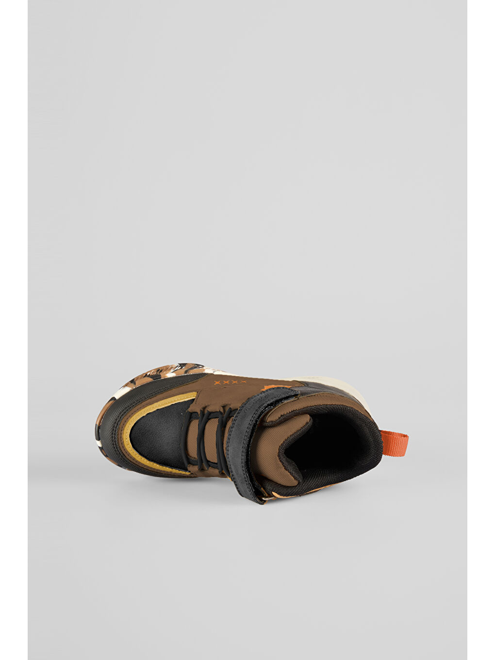 Kahverengi Altay Desenli Erkek Okul Öncesi Kahve Bot-4