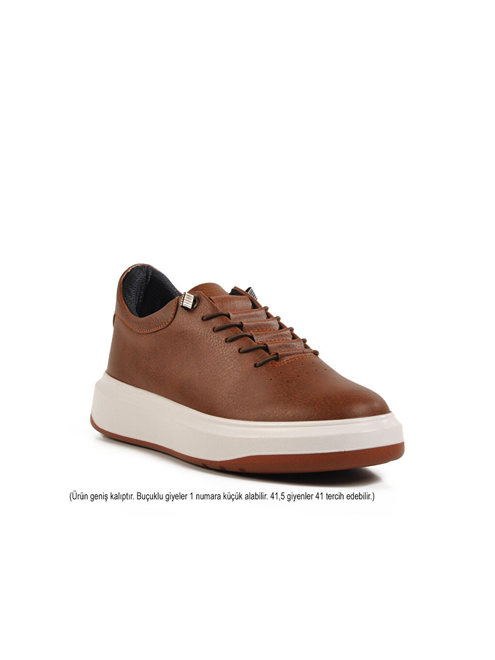 Kahverengi Taba Lastik Bağcıklı Erkek Casual Ayakkabı 404 M-2