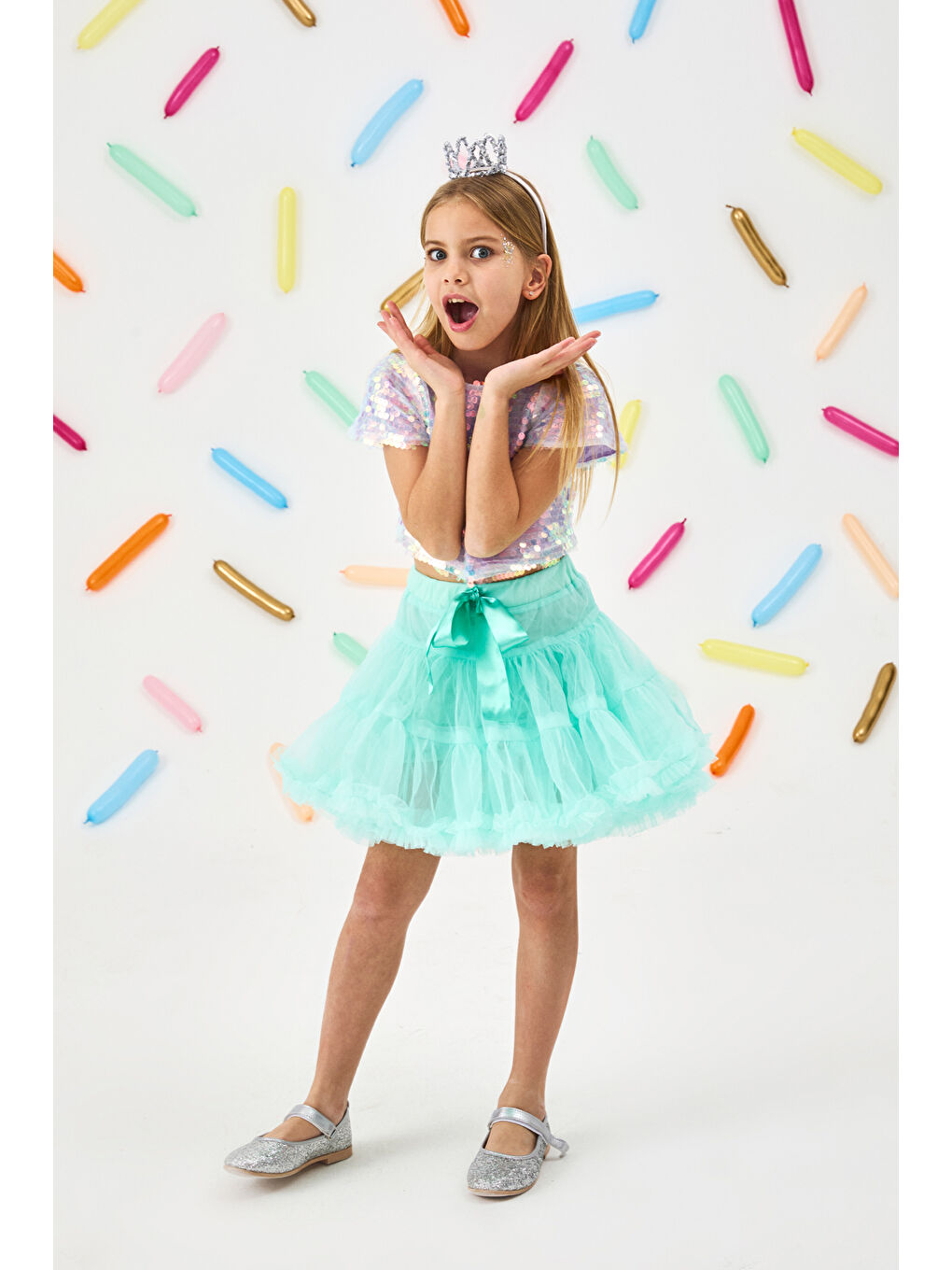 Lila Pullu Kız Çocuk Crop-1