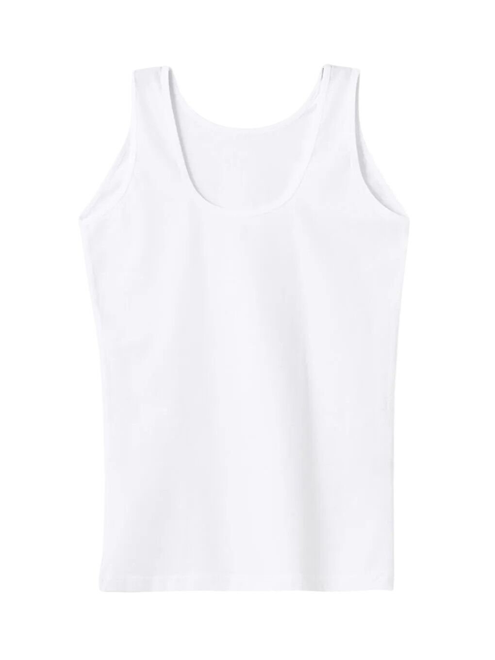 Beyaz Kadın Geniş Askılı Atlet 2'li-1