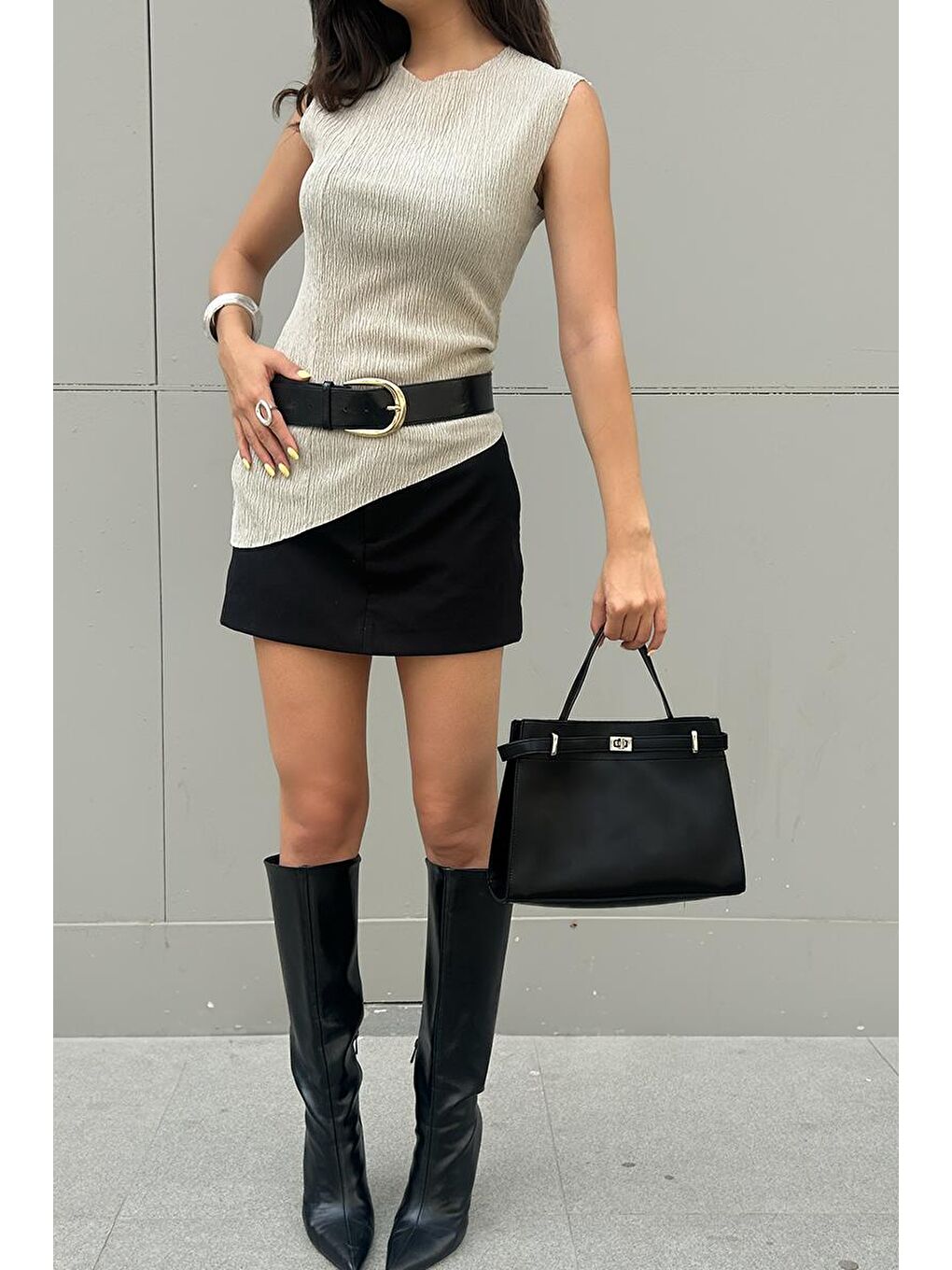 Blaze El Ve Çapraz Çanta Siyah-2