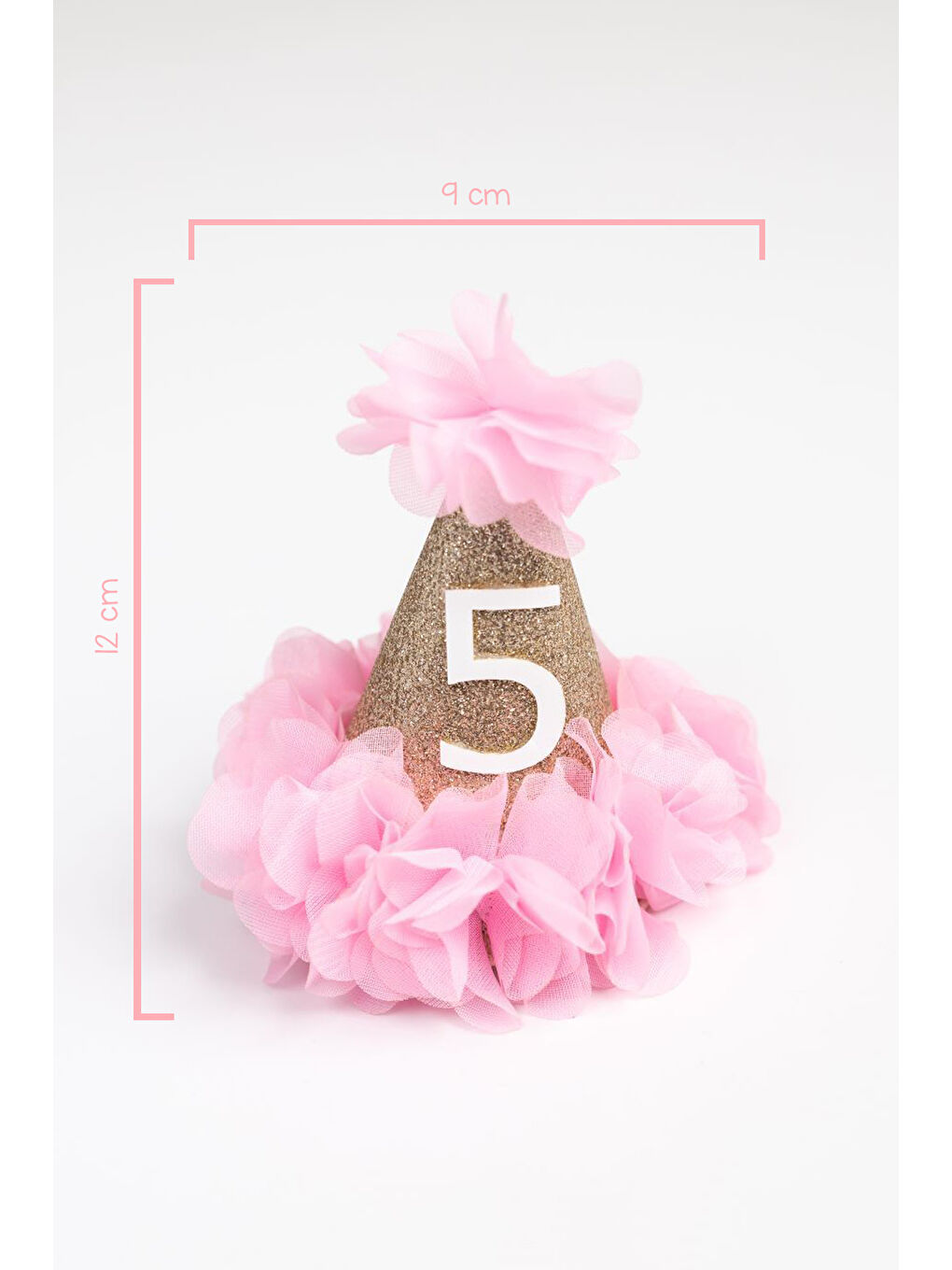 Pembe 5 Yaş Huni Doğum Günü Klips Toka-1