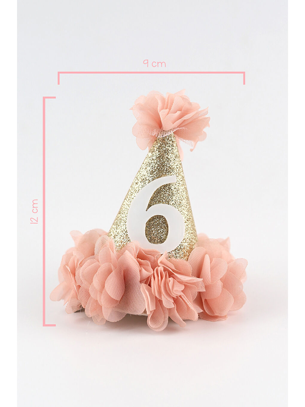 Pembe Pudra 6 Yaş Huni Doğum Günü Klips Toka-2